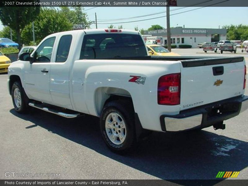 Summit White / Dark Charcoal 2007 Chevrolet Silverado 1500 LT Z71 Extended Cab 4x4