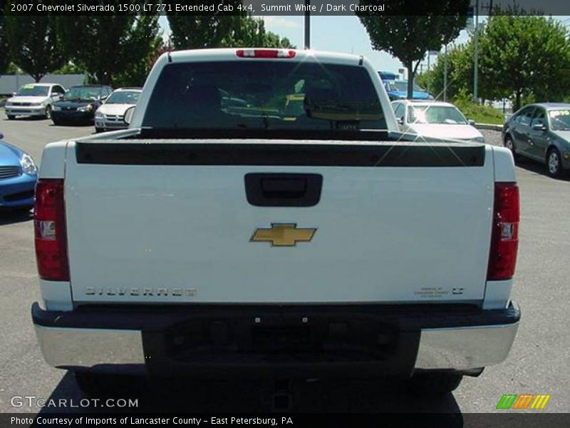 Summit White / Dark Charcoal 2007 Chevrolet Silverado 1500 LT Z71 Extended Cab 4x4