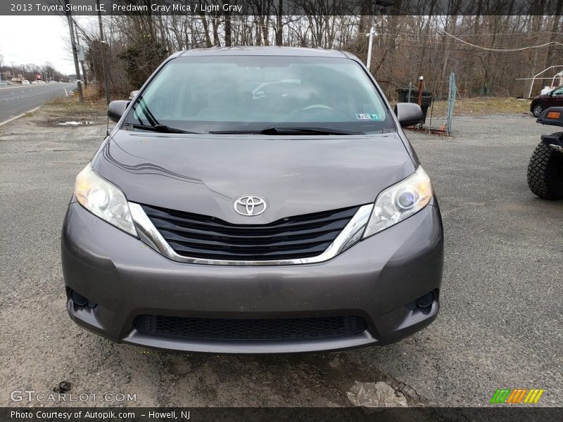 Predawn Gray Mica / Light Gray 2013 Toyota Sienna LE