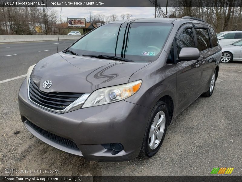 Predawn Gray Mica / Light Gray 2013 Toyota Sienna LE