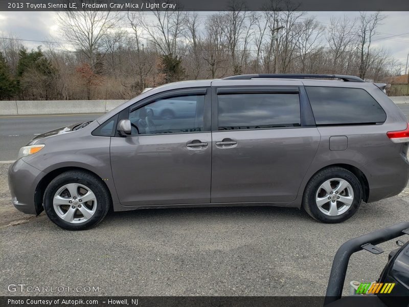 Predawn Gray Mica / Light Gray 2013 Toyota Sienna LE