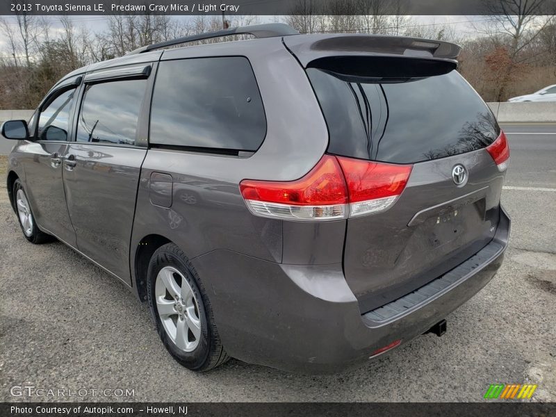 Predawn Gray Mica / Light Gray 2013 Toyota Sienna LE