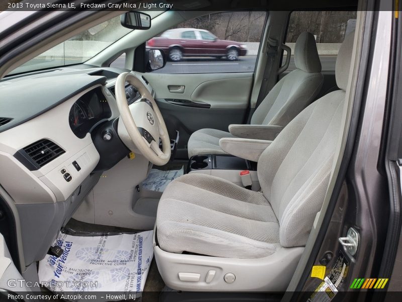 Predawn Gray Mica / Light Gray 2013 Toyota Sienna LE