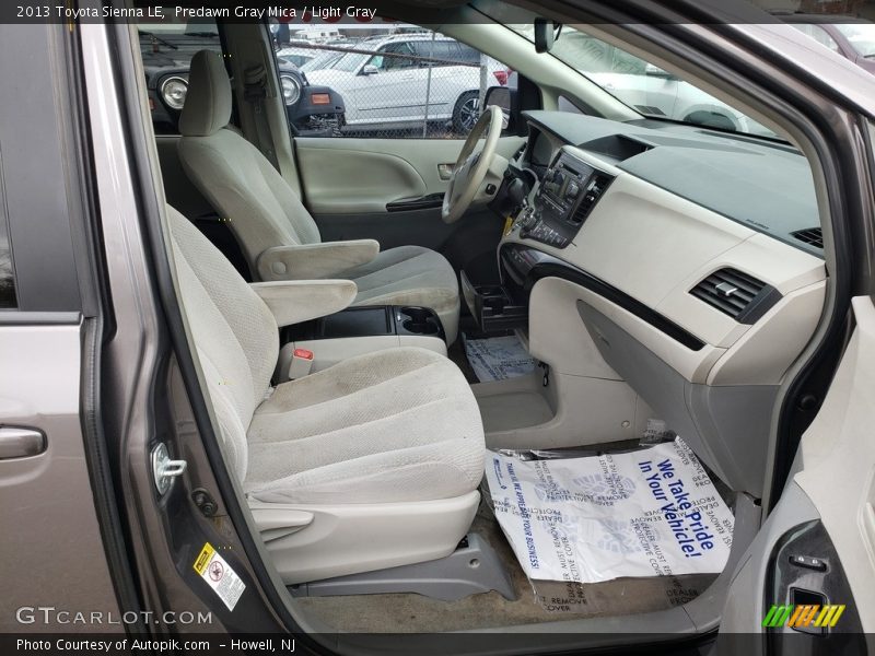 Predawn Gray Mica / Light Gray 2013 Toyota Sienna LE