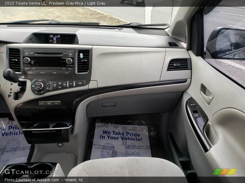 Predawn Gray Mica / Light Gray 2013 Toyota Sienna LE