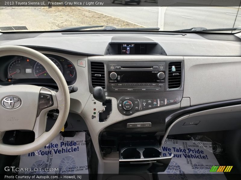 Predawn Gray Mica / Light Gray 2013 Toyota Sienna LE