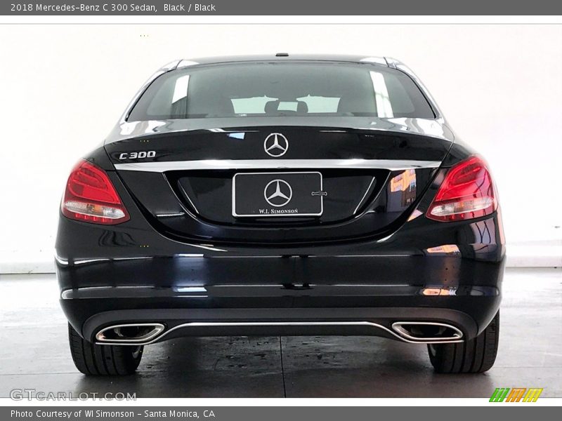 Black / Black 2018 Mercedes-Benz C 300 Sedan