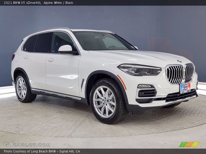 Alpine White / Black 2021 BMW X5 sDrive40i