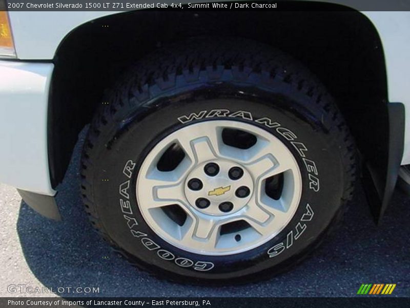 Summit White / Dark Charcoal 2007 Chevrolet Silverado 1500 LT Z71 Extended Cab 4x4