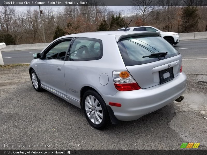 Satin Silver Metallic / Black 2004 Honda Civic Si Coupe
