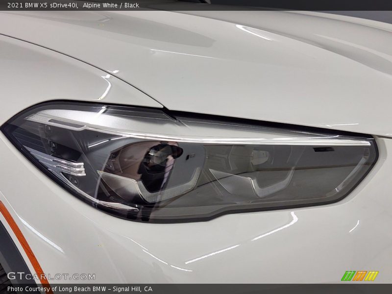 Alpine White / Black 2021 BMW X5 sDrive40i