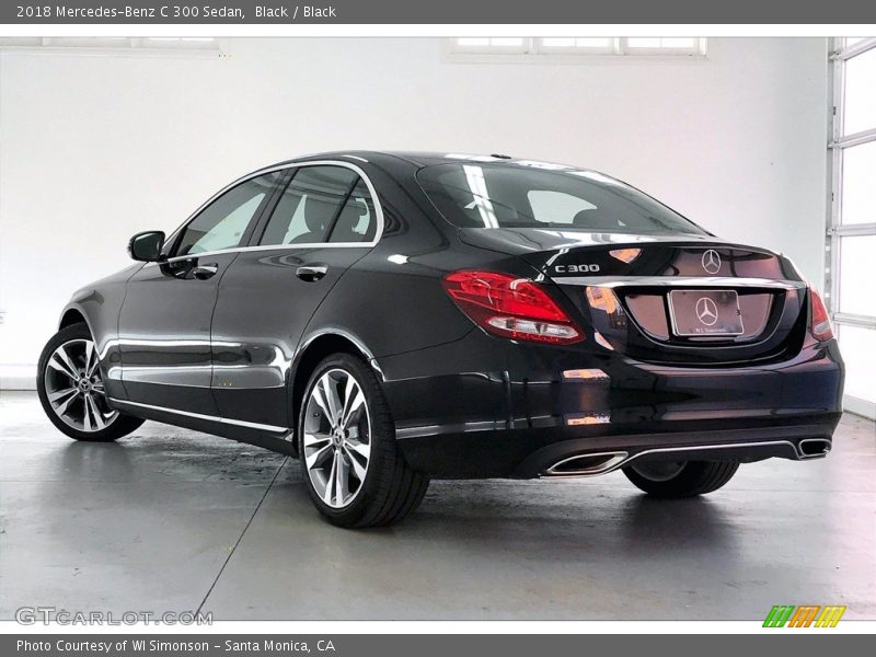 Black / Black 2018 Mercedes-Benz C 300 Sedan