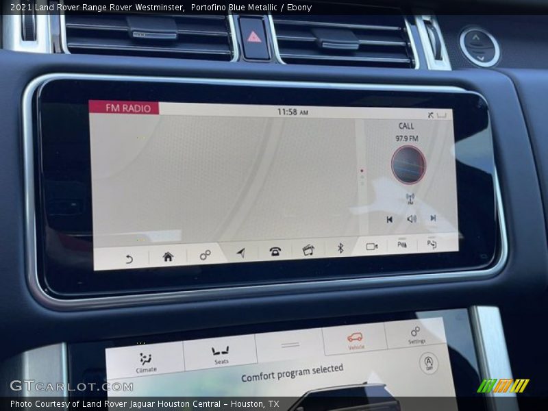 Portofino Blue Metallic / Ebony 2021 Land Rover Range Rover Westminster
