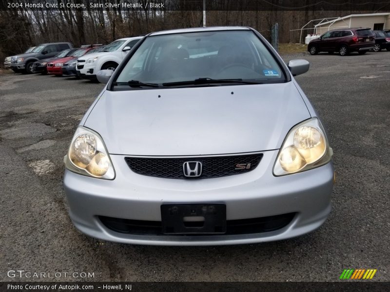 Satin Silver Metallic / Black 2004 Honda Civic Si Coupe