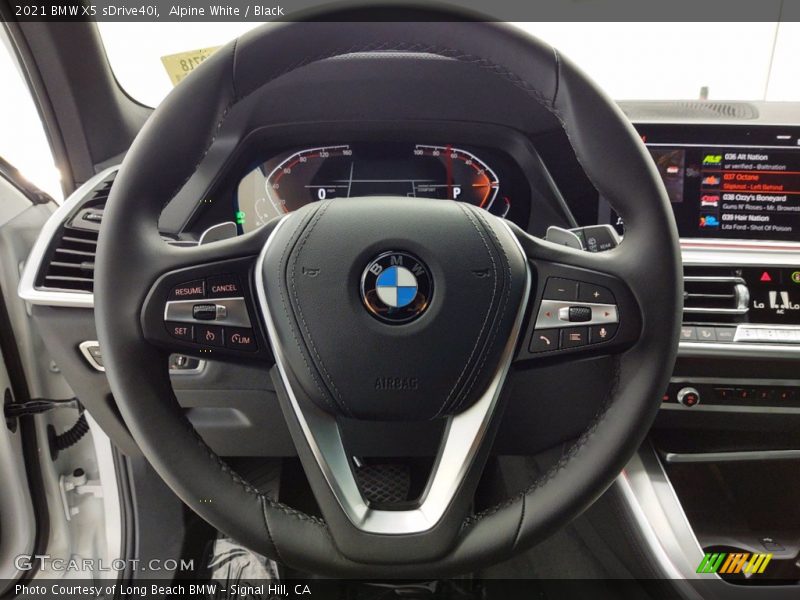 Alpine White / Black 2021 BMW X5 sDrive40i