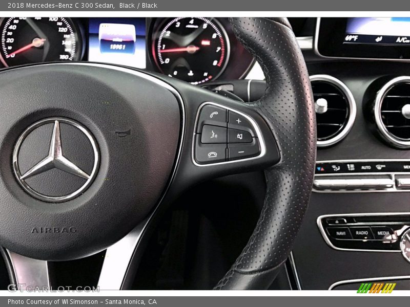 Black / Black 2018 Mercedes-Benz C 300 Sedan