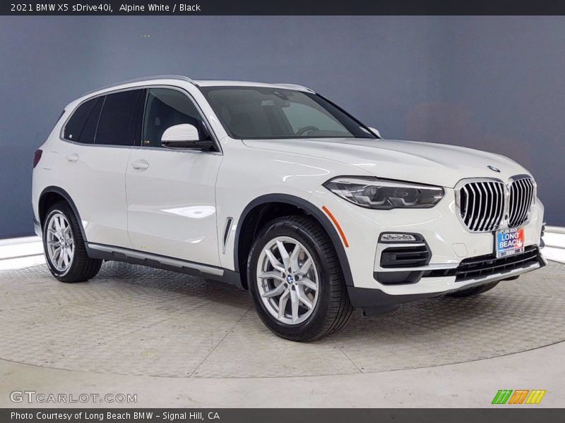 Alpine White / Black 2021 BMW X5 sDrive40i