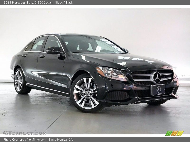 Black / Black 2018 Mercedes-Benz C 300 Sedan
