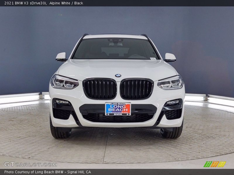 Alpine White / Black 2021 BMW X3 sDrive30i