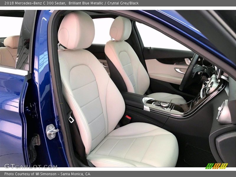Brilliant Blue Metallic / Crystal Grey/Black 2018 Mercedes-Benz C 300 Sedan