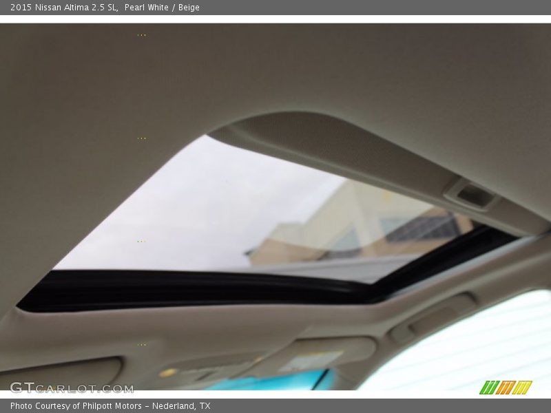 Pearl White / Beige 2015 Nissan Altima 2.5 SL