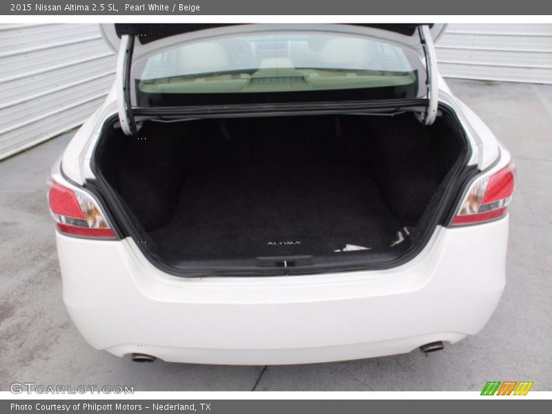 Pearl White / Beige 2015 Nissan Altima 2.5 SL