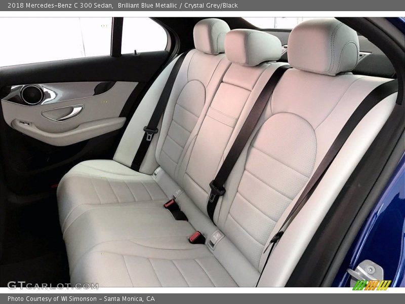 Brilliant Blue Metallic / Crystal Grey/Black 2018 Mercedes-Benz C 300 Sedan