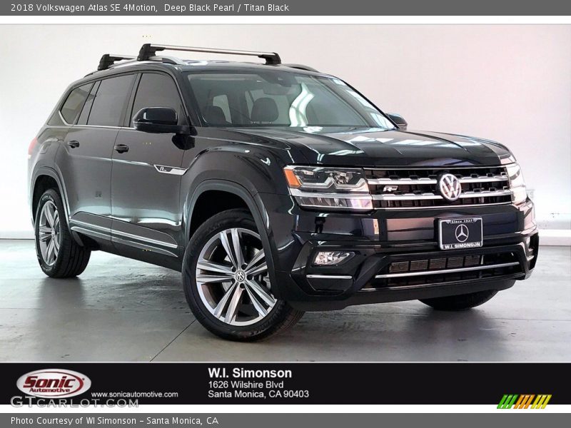 Deep Black Pearl / Titan Black 2018 Volkswagen Atlas SE 4Motion