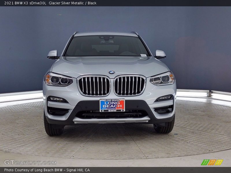 Glacier Silver Metallic / Black 2021 BMW X3 sDrive30i