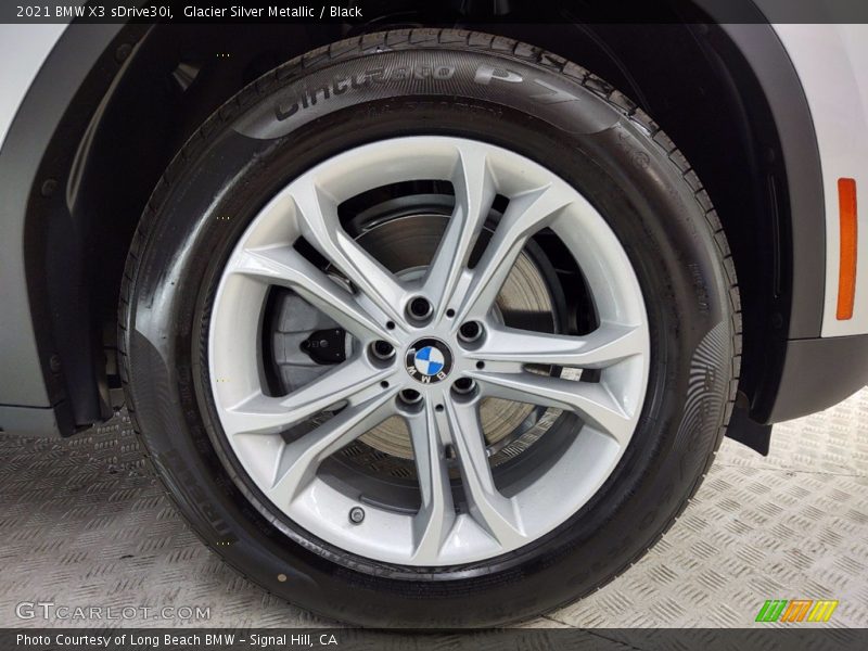 Glacier Silver Metallic / Black 2021 BMW X3 sDrive30i