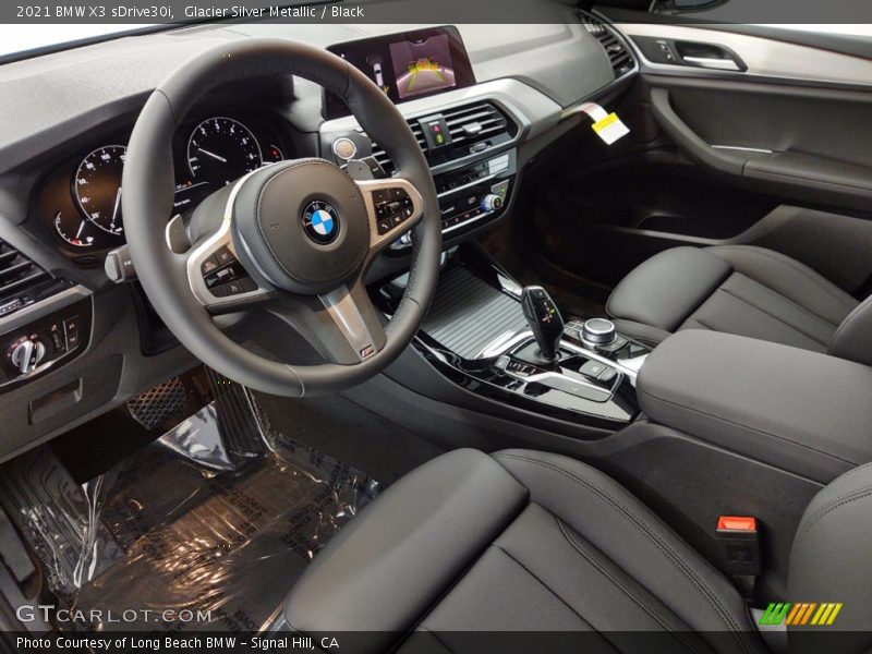 Glacier Silver Metallic / Black 2021 BMW X3 sDrive30i