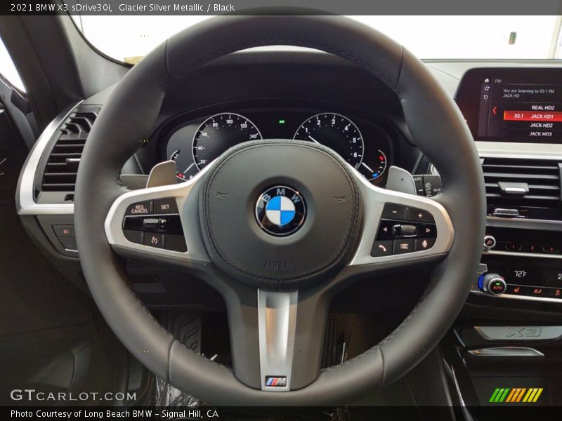 Glacier Silver Metallic / Black 2021 BMW X3 sDrive30i