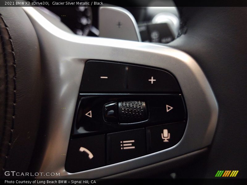 Glacier Silver Metallic / Black 2021 BMW X3 sDrive30i