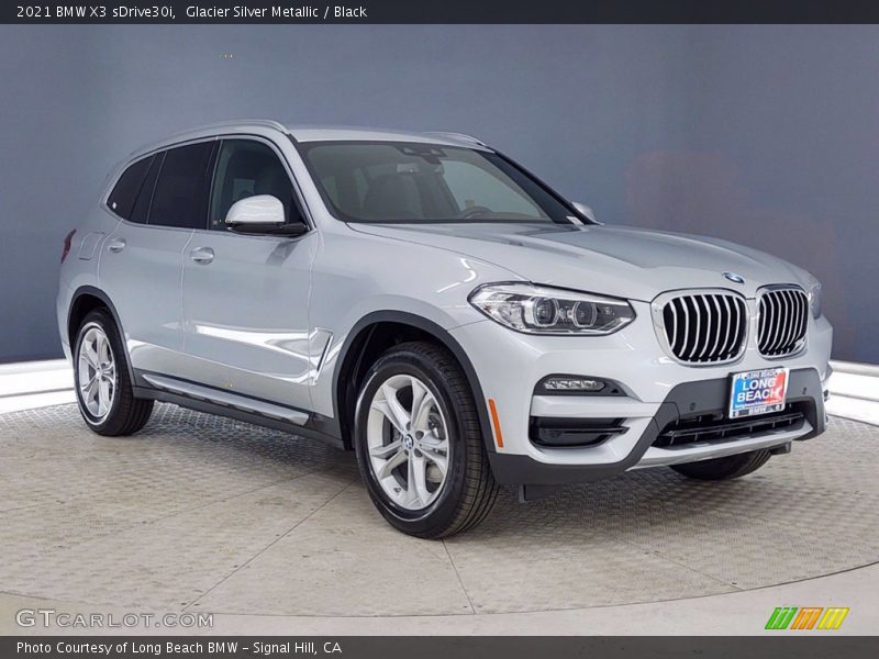 Glacier Silver Metallic / Black 2021 BMW X3 sDrive30i