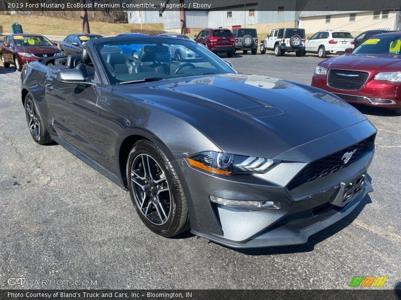 Magnetic / Ebony 2019 Ford Mustang EcoBoost Premium Convertible