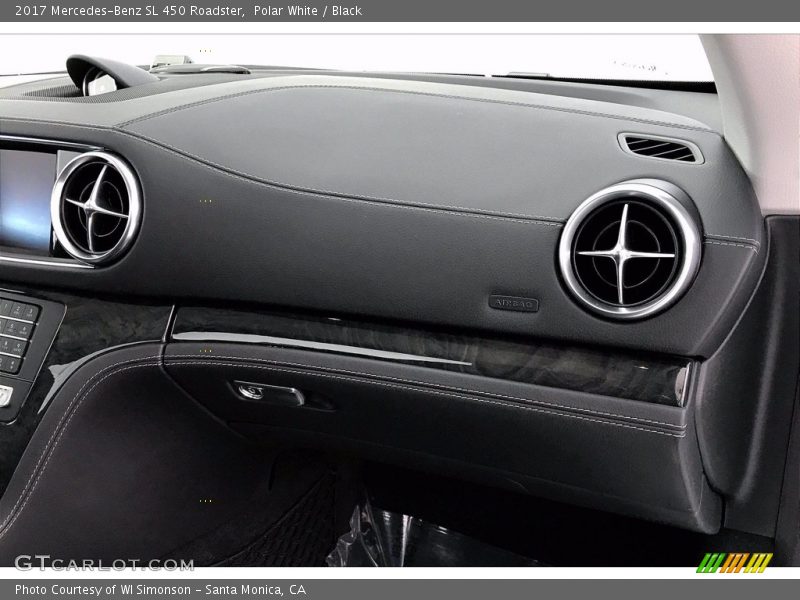 Polar White / Black 2017 Mercedes-Benz SL 450 Roadster