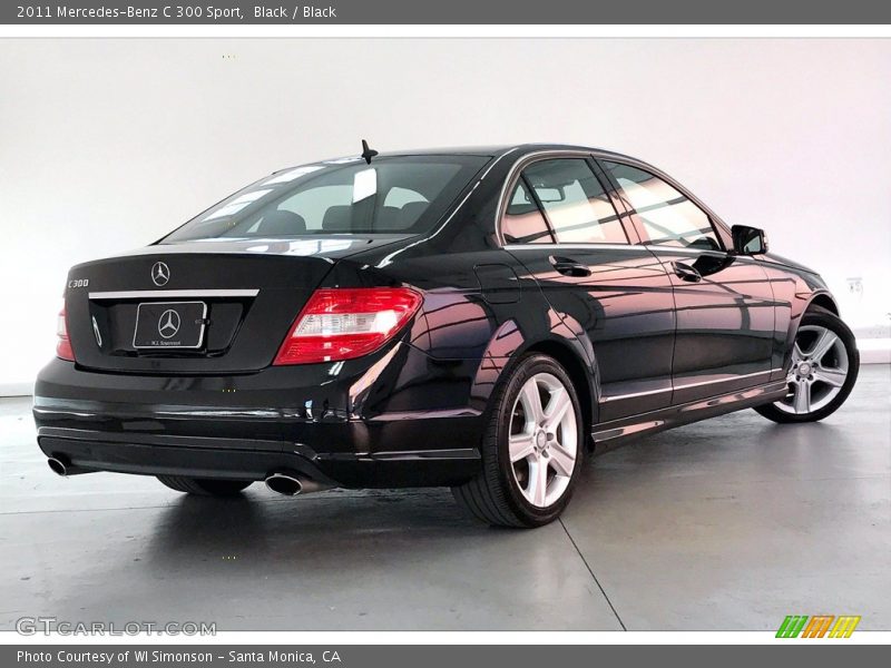 Black / Black 2011 Mercedes-Benz C 300 Sport