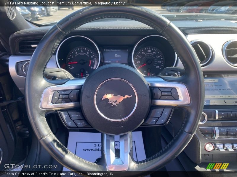 Magnetic / Ebony 2019 Ford Mustang EcoBoost Premium Convertible