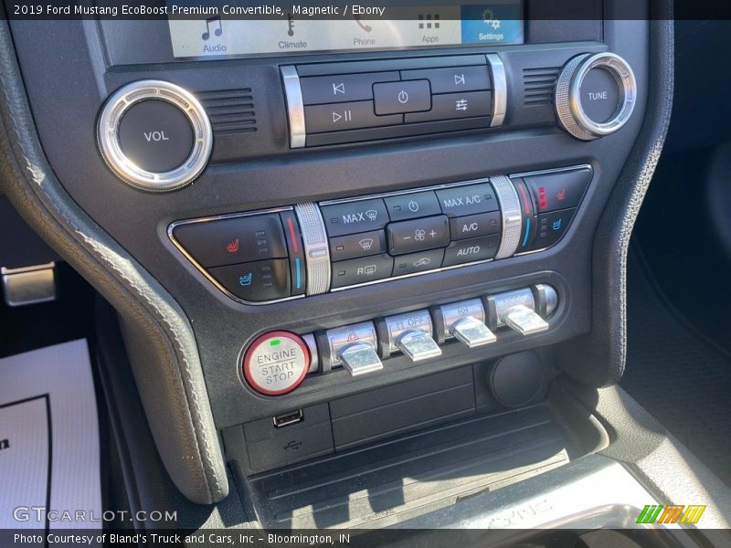 Magnetic / Ebony 2019 Ford Mustang EcoBoost Premium Convertible
