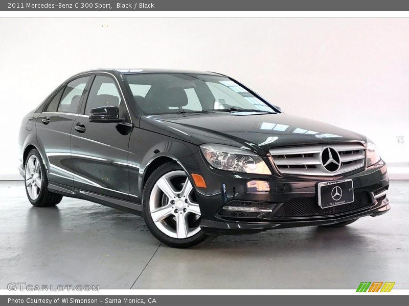 Black / Black 2011 Mercedes-Benz C 300 Sport