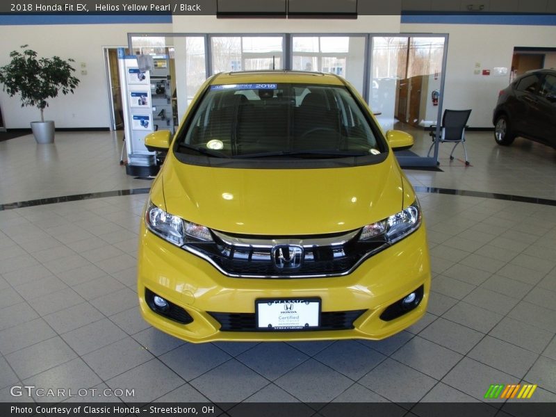 Helios Yellow Pearl / Black 2018 Honda Fit EX