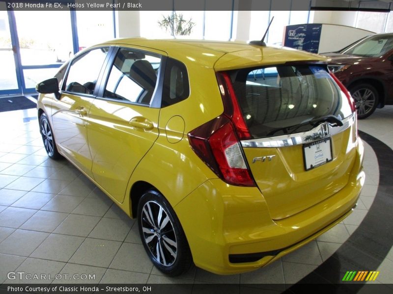 Helios Yellow Pearl / Black 2018 Honda Fit EX