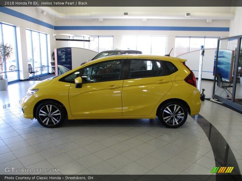 Helios Yellow Pearl / Black 2018 Honda Fit EX