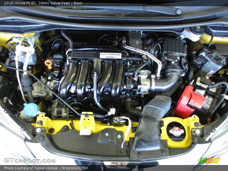 Helios Yellow Pearl / Black 2018 Honda Fit EX