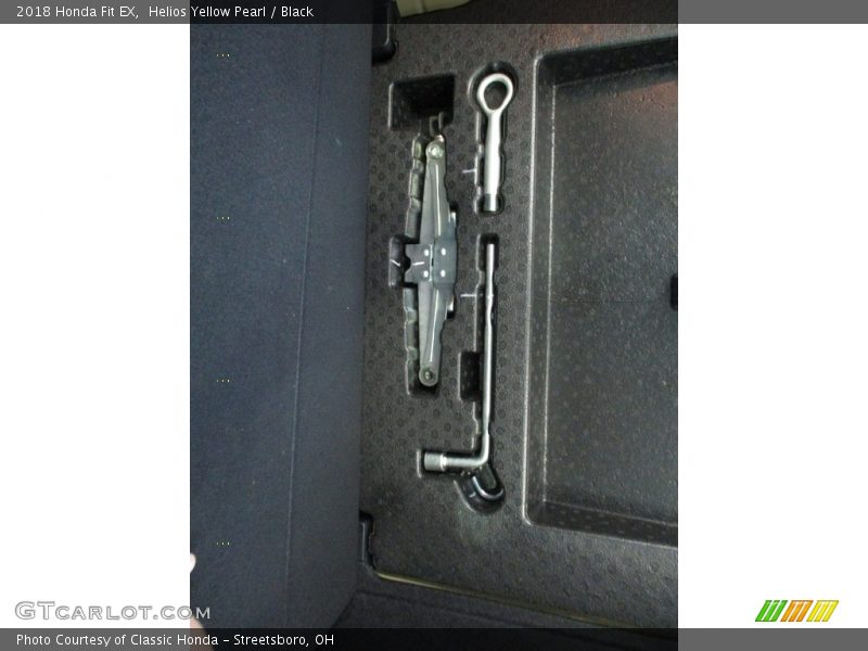 Helios Yellow Pearl / Black 2018 Honda Fit EX