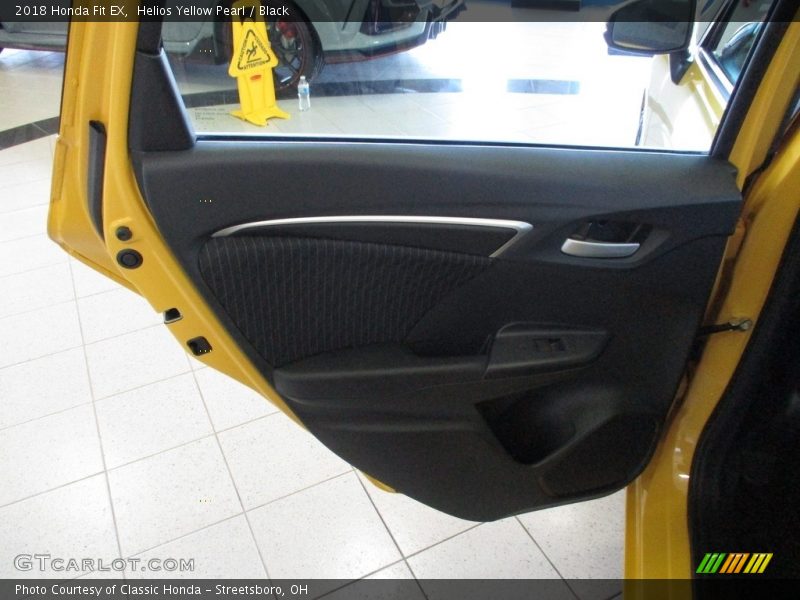 Helios Yellow Pearl / Black 2018 Honda Fit EX