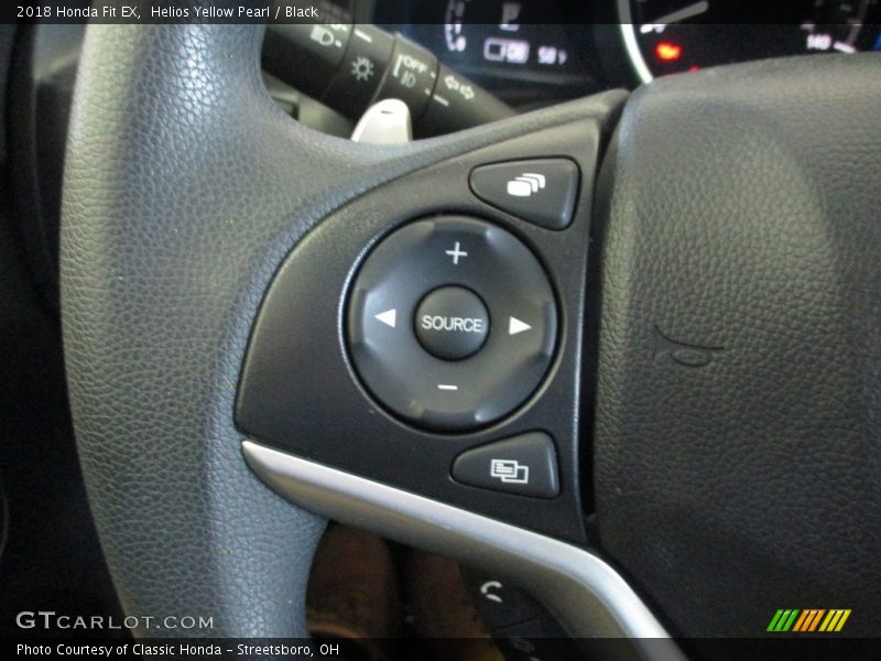 Helios Yellow Pearl / Black 2018 Honda Fit EX