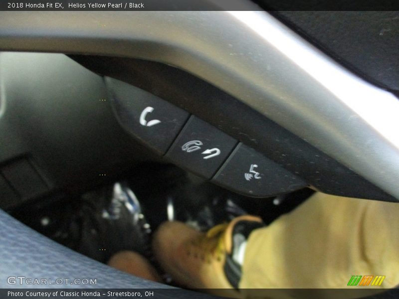 Helios Yellow Pearl / Black 2018 Honda Fit EX