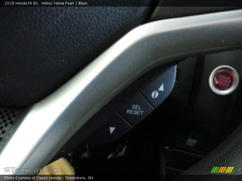 Helios Yellow Pearl / Black 2018 Honda Fit EX