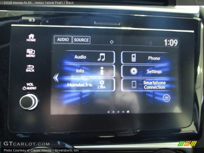 Helios Yellow Pearl / Black 2018 Honda Fit EX